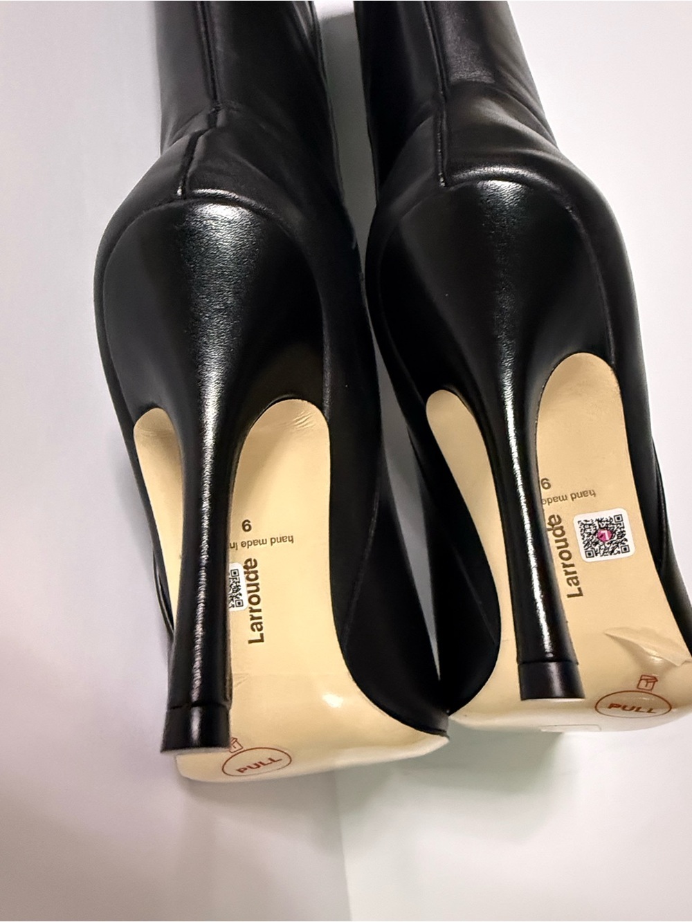 Larroude Carine Boot In Black Leather NWT - Picture 11 of 16